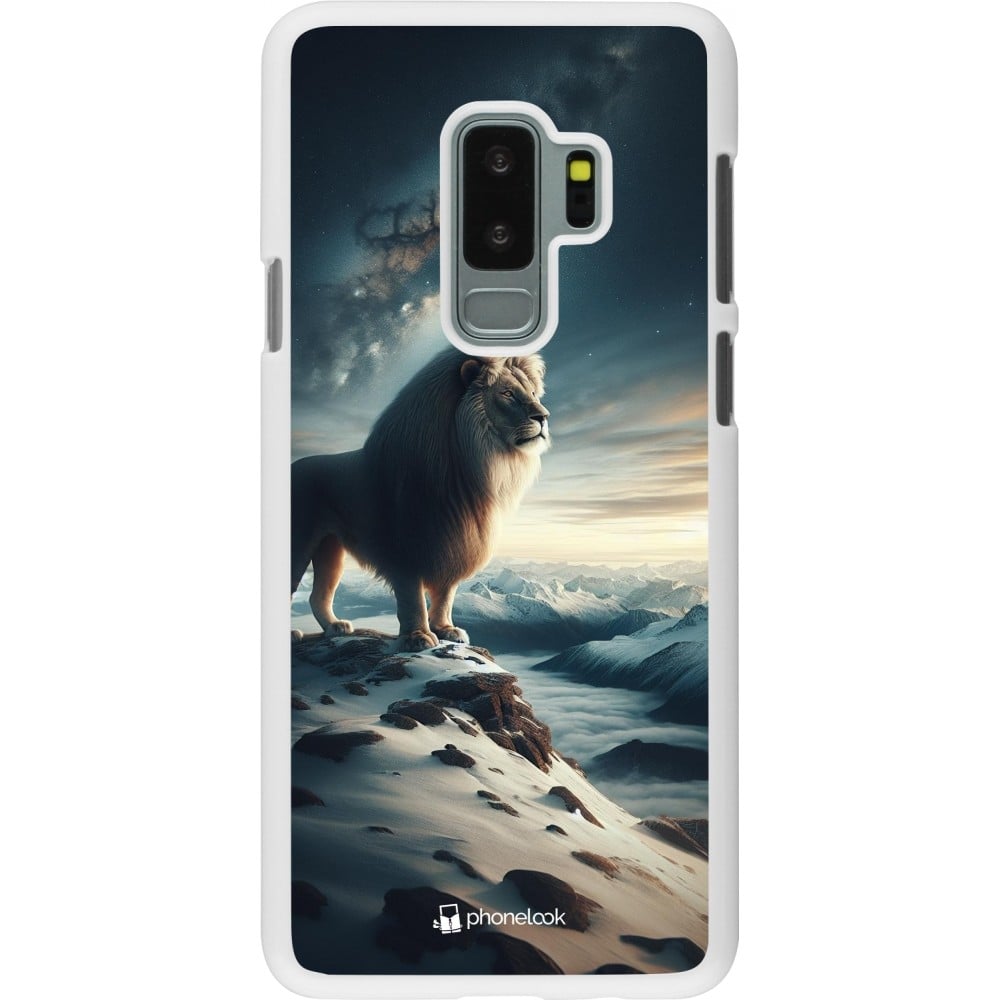 Coque Samsung Galaxy S9+ - Plastique blanc Le lion blanc