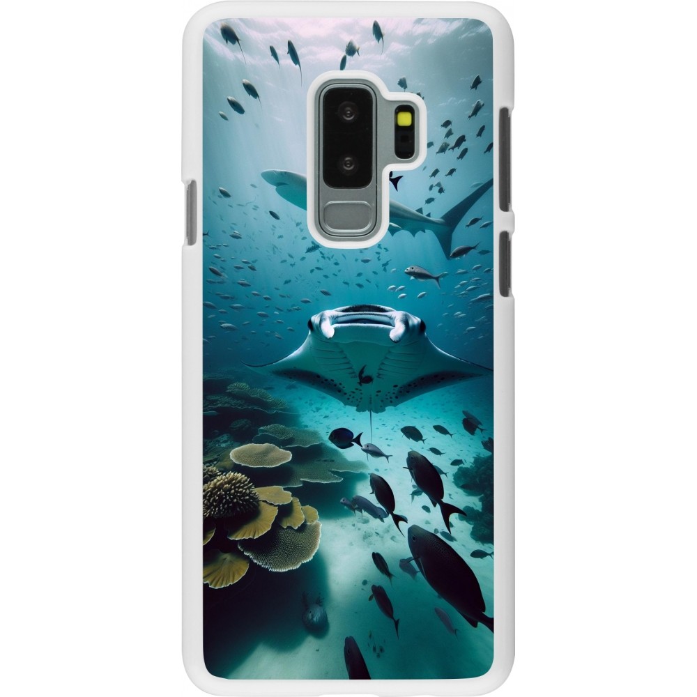 Coque Samsung Galaxy S9+ - Plastique blanc Manta Lagon Nettoyage