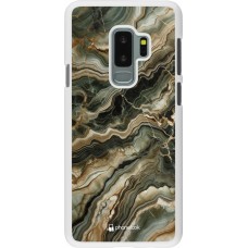 Coque Samsung Galaxy S9+ - Plastique blanc Marbre Olive