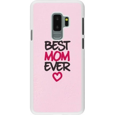 Coque Samsung Galaxy S9+ - Plastique blanc Mom 2023 best Mom ever pink