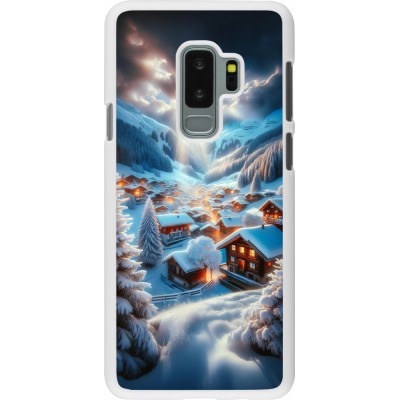 Coque Samsung Galaxy S9+ - Plastique blanc Mont Neige Lumière