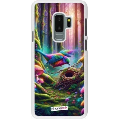 Coque Samsung Galaxy S9+ - Plastique blanc Oiseau Nid Forêt