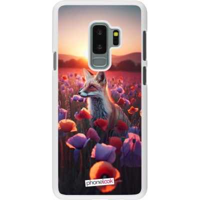 Coque Samsung Galaxy S9+ - Plastique blanc Renard pourpre au crépuscule