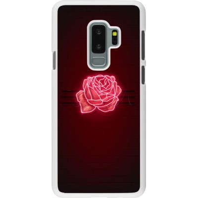 Coque Samsung Galaxy S9+ - Plastique blanc Spring 23 neon rose