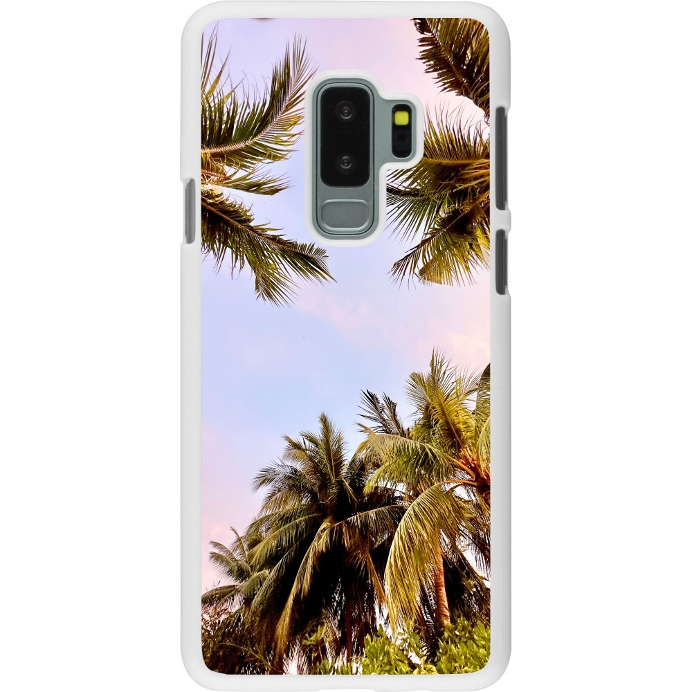 Coque Samsung Galaxy S9+ - Plastique blanc Summer 2023 palm tree vibe