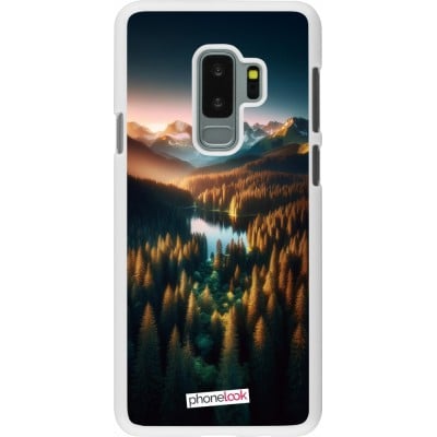 Coque Samsung Galaxy S9+ - Plastique blanc Sunset Forest Lake