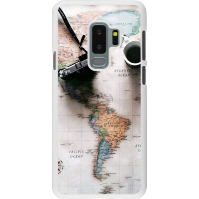 Coque Samsung Galaxy S9+ - Plastique blanc Travel 01