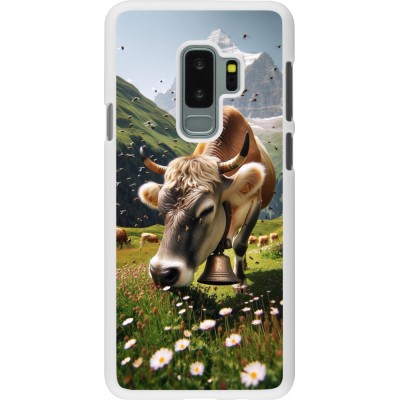 Coque Samsung Galaxy S9+ - Plastique blanc Vache montagne Valais