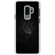 Coque Samsung Galaxy S9+ - Plastique blanc Valentine 2023 hands forever