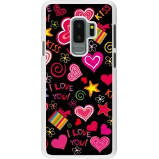 Coque Samsung Galaxy S9+ - Plastique blanc Valentine 2023 love symbols