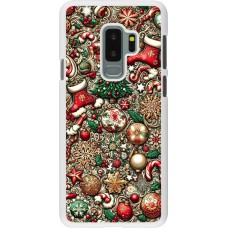 Coque Samsung Galaxy S9+ - Plastique blanc Noël 2023 micro pattern