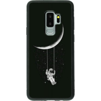 Coque Samsung Galaxy S9+ - Silicone rigide noir Astro balançoire