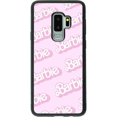 Coque Samsung Galaxy S9+ - Silicone rigide noir Barbie light pink pattern