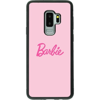 Coque Samsung Galaxy S9+ - Silicone rigide noir Barbie Text