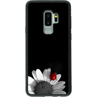 Coque Samsung Galaxy S9+ - Silicone rigide noir Black and white Cox