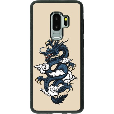 Coque Samsung Galaxy S9+ - Silicone rigide noir Blue Dragon Tattoo