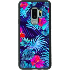 Coque Samsung Galaxy S9+ - Silicone rigide noir Blue Forest