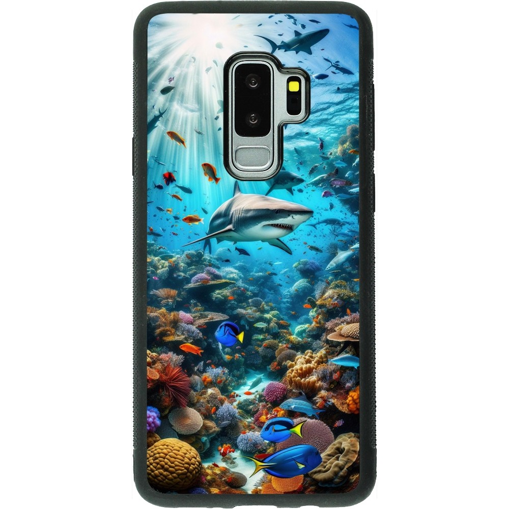 Coque Samsung Galaxy S9+ - Silicone rigide noir Bora Bora Mer et Merveilles