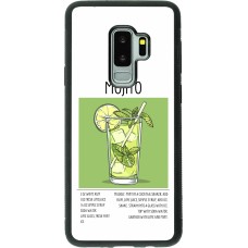 Coque Samsung Galaxy S9+ - Silicone rigide noir Cocktail recette Mojito