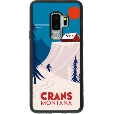 Samsung Galaxy S9+ Case Hülle - Silikon schwarz Crans-Montana Cabane