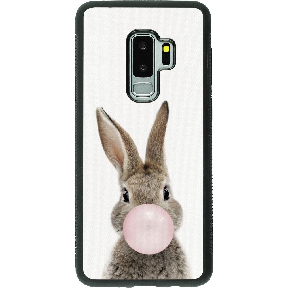 Coque Samsung Galaxy S9+ - Silicone rigide noir Easter 2023 bubble gum bunny