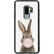 Coque Samsung Galaxy S9+ - Silicone rigide noir Easter 2023 bubble gum bunny