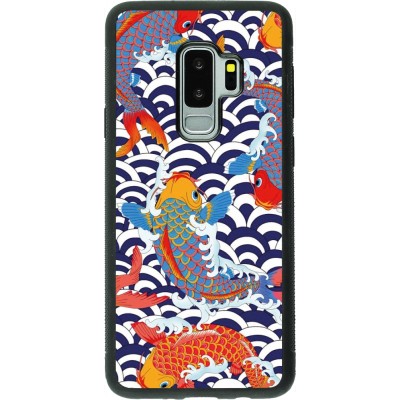 Coque Samsung Galaxy S9+ - Silicone rigide noir Easter 2023 japanese fish