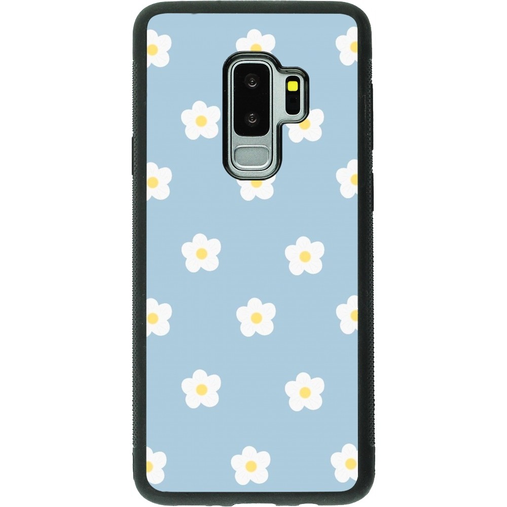 Coque Samsung Galaxy S9+ - Silicone rigide noir Easter 2024 daisy flower