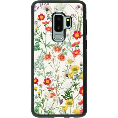 Coque Samsung Galaxy S9+ - Silicone rigide noir Flora Botanical Wildlife