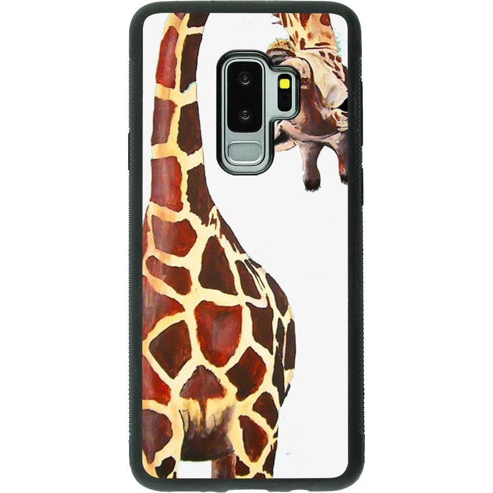 Coque Samsung Galaxy S9+ - Silicone rigide noir Giraffe Fit