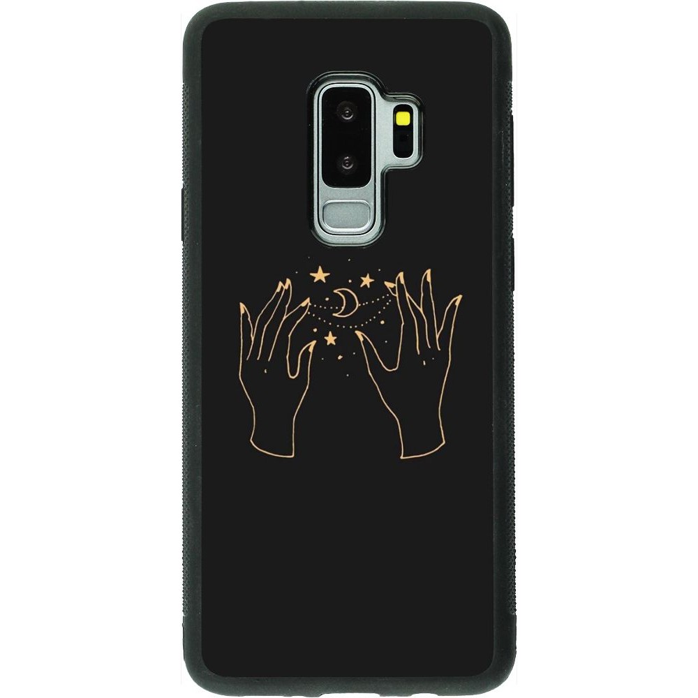 Coque Samsung Galaxy S9+ - Silicone rigide noir Grey magic hands