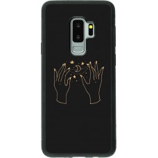 Coque Samsung Galaxy S9+ - Silicone rigide noir Grey magic hands