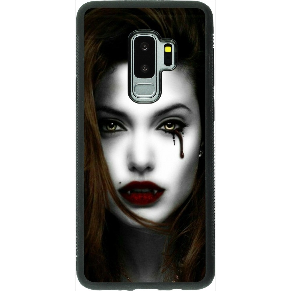 Coque Samsung Galaxy S9+ - Silicone rigide noir Halloween 2023 gothic vampire