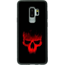 Coque Samsung Galaxy S9+ - Silicone rigide noir Halloween 2023 scary skull