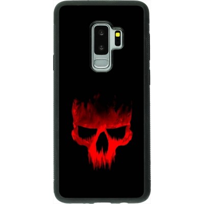 Coque Samsung Galaxy S9+ - Silicone rigide noir Halloween 2023 scary skull