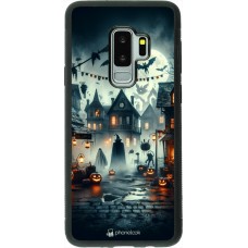 Coque Samsung Galaxy S9+ - Silicone rigide noir Halloween Spookville