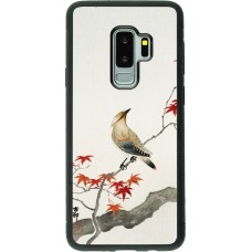 Coque Samsung Galaxy S9+ - Silicone rigide noir Japanese Bird