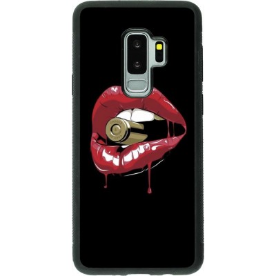 Coque Samsung Galaxy S9+ - Silicone rigide noir Lips bullet