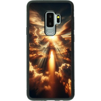 Coque Samsung Galaxy S9+ - Silicone rigide noir Lueur Céleste Zenith