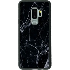 Coque Samsung Galaxy S9+ - Silicone rigide noir Marble Black 01