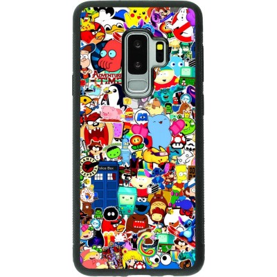 Coque Samsung Galaxy S9+ - Silicone rigide noir Mixed cartoons