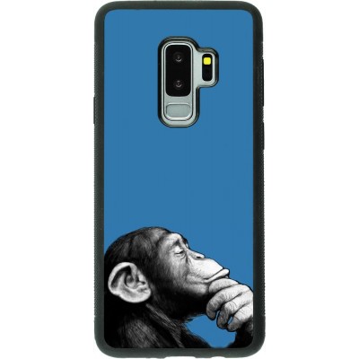 Coque Samsung Galaxy S9+ - Silicone rigide noir Monkey Pop Art