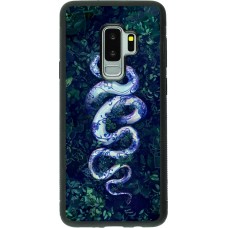 Coque Samsung Galaxy S9+ - Silicone rigide noir Serpent Blue Anaconda