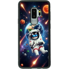 Coque Samsung Galaxy S9+ - Silicone rigide noir VR SpaceCat Odyssey