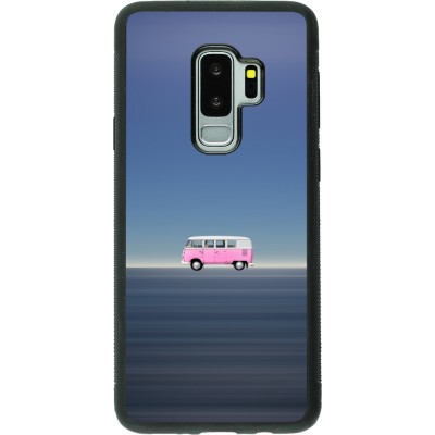 Coque Samsung Galaxy S9+ - Silicone rigide noir Spring 23 pink bus