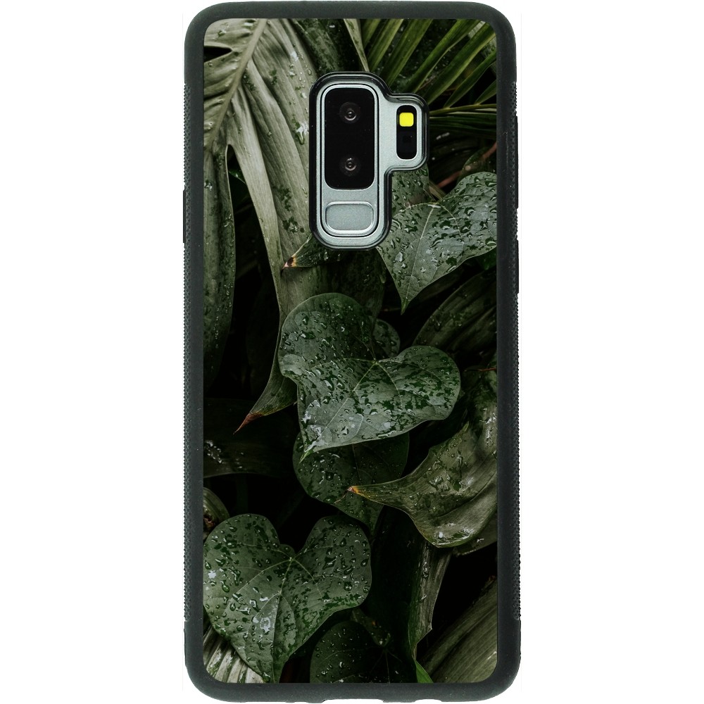 Coque Samsung Galaxy S9+ - Silicone rigide noir Spring 23 fresh plants