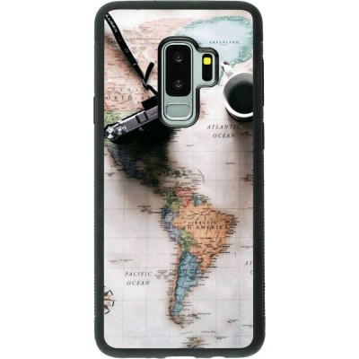 Coque Samsung Galaxy S9+ - Silicone rigide noir Travel 01