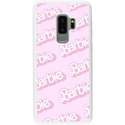 Coque Samsung Galaxy S9+ - Silicone rigide blanc Barbie light pink pattern