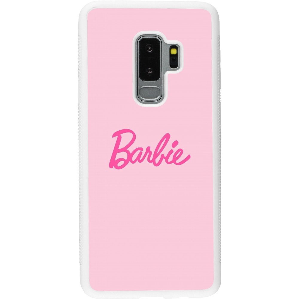 Coque Samsung Galaxy S9+ - Silicone rigide blanc Barbie Text