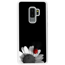 Coque Samsung Galaxy S9+ - Silicone rigide blanc Black and white Cox